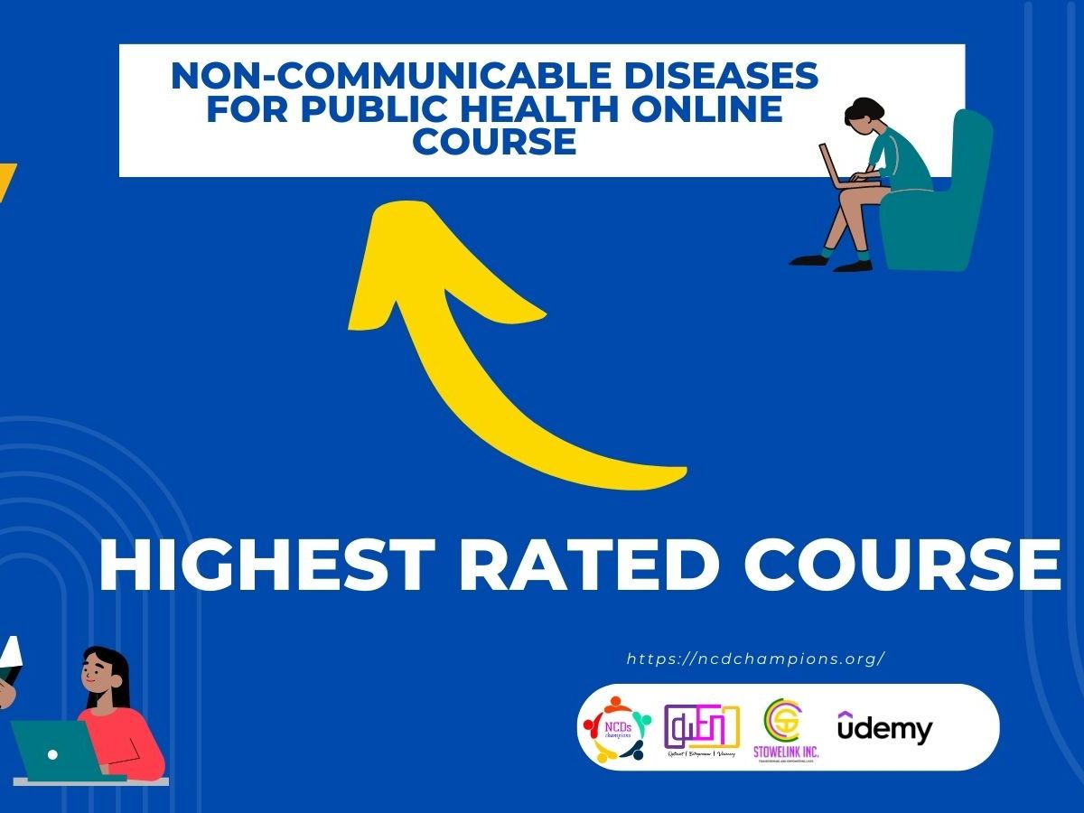 NCD CHAMPIONS’ COURSE ON NCDS FOR PUBLIC HEALTH RECEIVES RECOGNITION AS HIGHEST RATED COURSE ON&nbsp;UDEMY